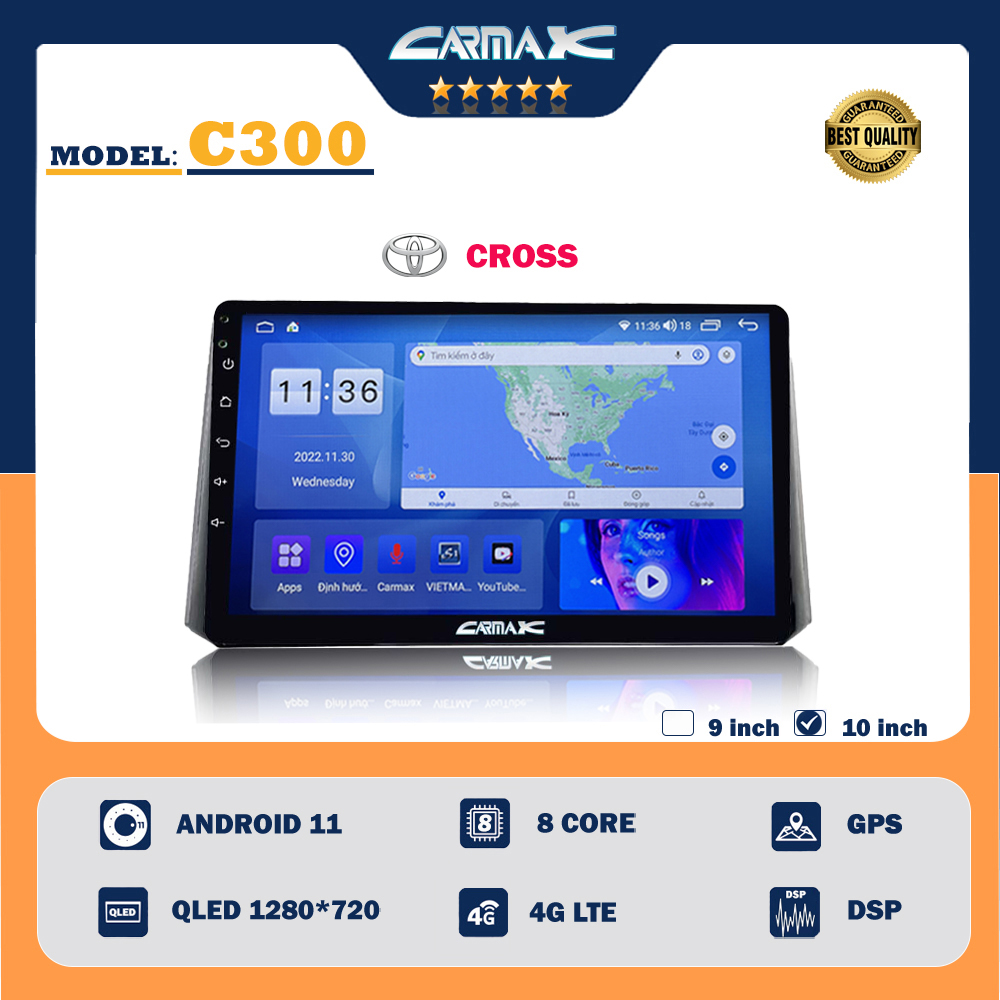 Mặt Dưỡng DVD Android Toyota Cross Chuyên Phân Phối Màn Hình Android